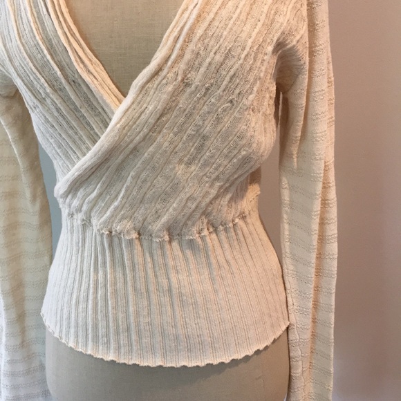 Free People Cream Sweater Small - Picture 2 of 7